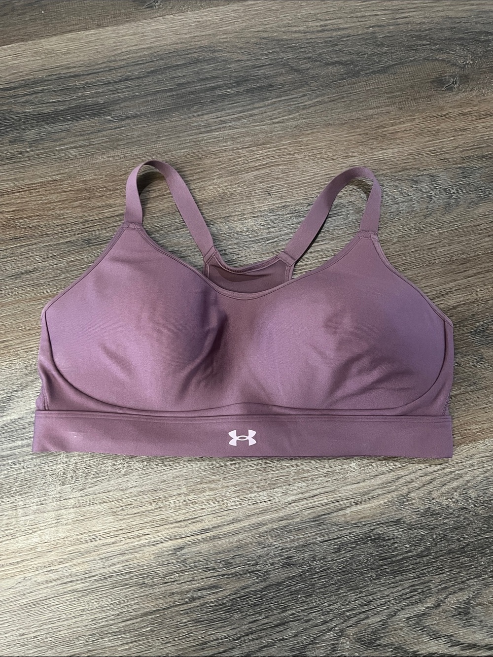(17) Under Armour Women's Mauve-Purple Medium Support Sports Bra